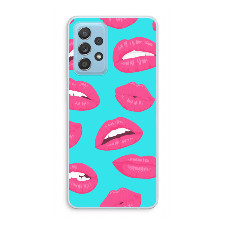 Bite my lip: Samsung Galaxy A73 Transparant Hoesje