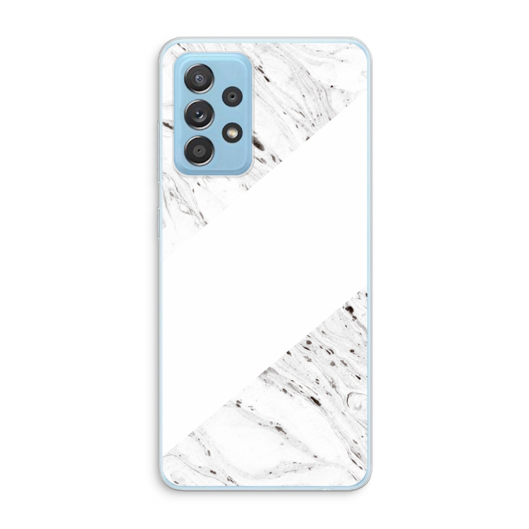 Biggest stripe: Samsung Galaxy A73 Transparant Hoesje