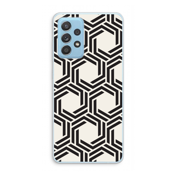 Geometrisch patroon: Samsung Galaxy A73 Transparant Hoesje