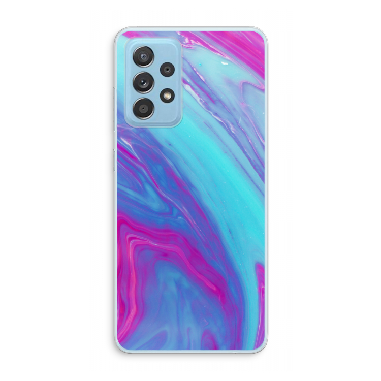 Zweverige regenboog: Samsung Galaxy A73 Transparant Hoesje