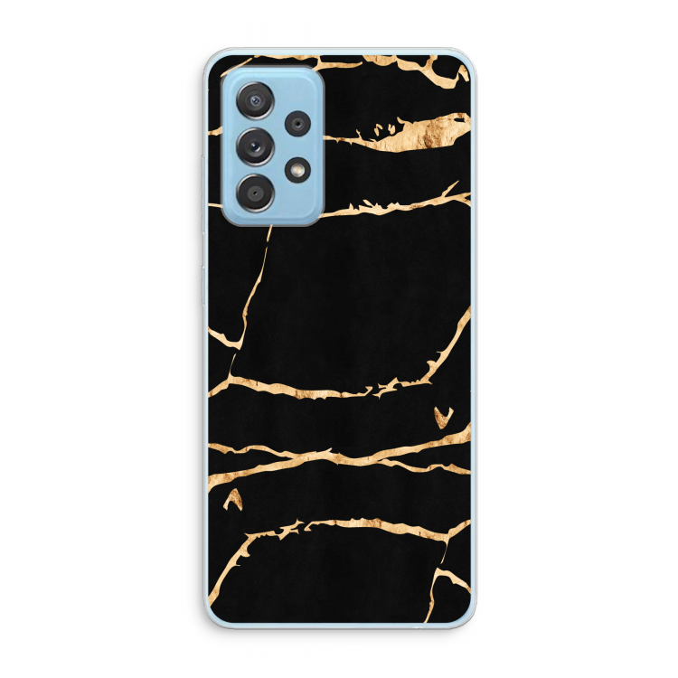 Gouden marmer: Samsung Galaxy A73 Transparant Hoesje