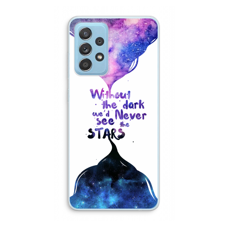 Stars quote: Samsung Galaxy A73 Transparant Hoesje