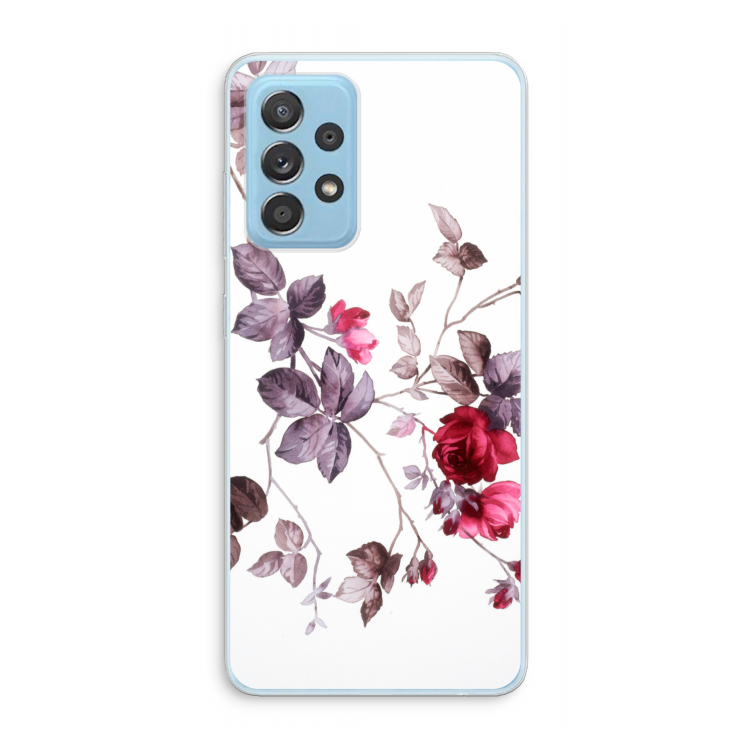 Mooie bloemen: Samsung Galaxy A73 Transparant Hoesje