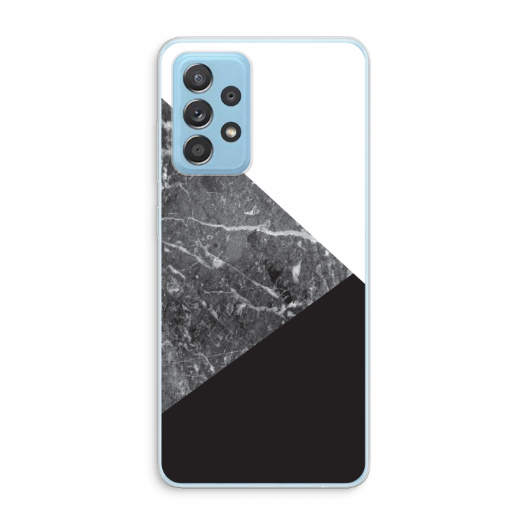 Combinatie marmer: Samsung Galaxy A73 Transparant Hoesje