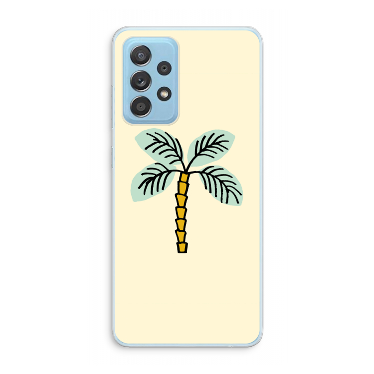 Palmboom: Samsung Galaxy A73 Transparant Hoesje