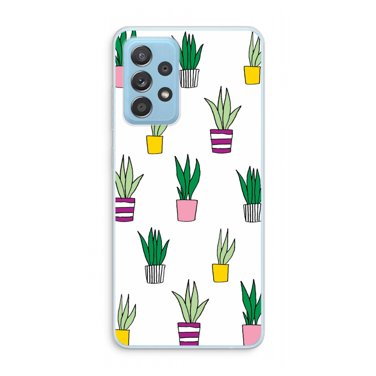 Sanseveria: Samsung Galaxy A73 Transparant Hoesje