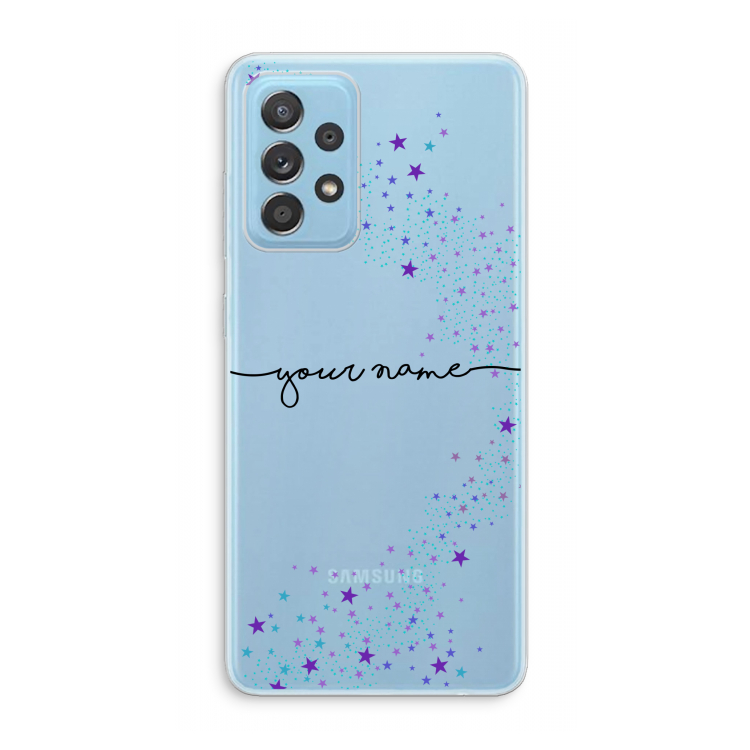 Sterren: Samsung Galaxy A73 Transparant Hoesje