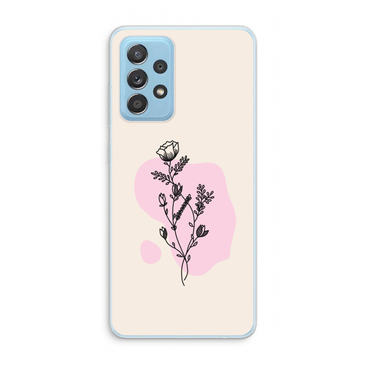 Roses are red: Samsung Galaxy A73 Transparant Hoesje