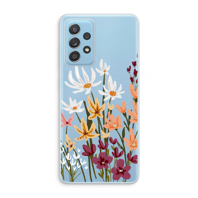 Painted wildflowers: Samsung Galaxy A73 Transparant Hoesje