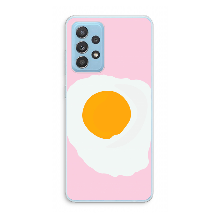 Sunny side up: Samsung Galaxy A73 Transparant Hoesje
