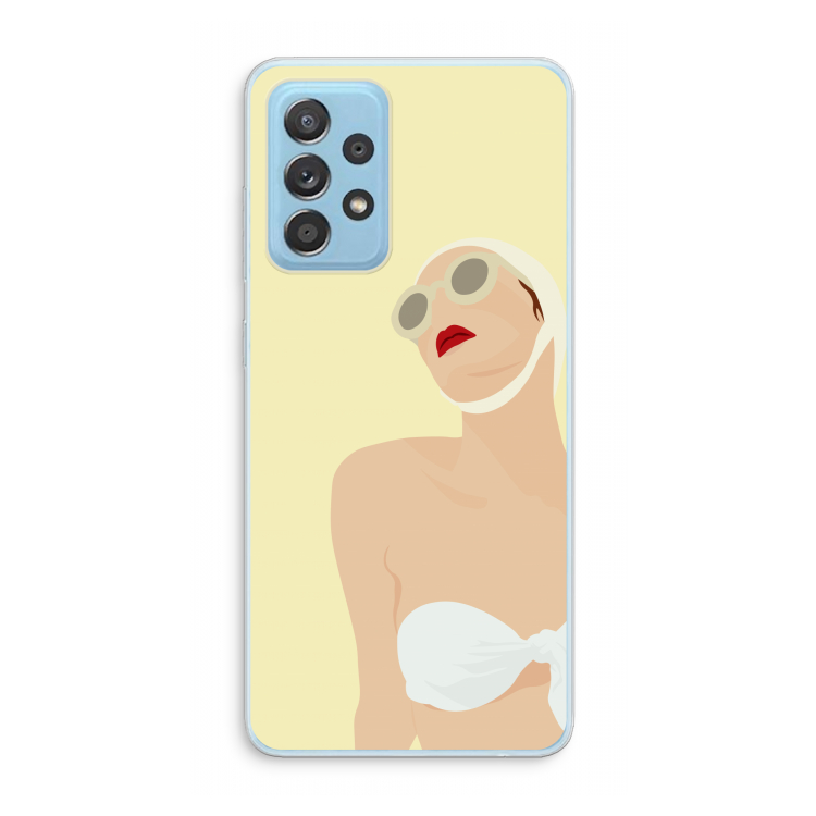 Summer: Samsung Galaxy A73 Transparant Hoesje
