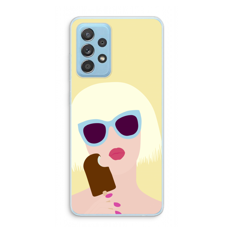 Ice cream: Samsung Galaxy A73 Transparant Hoesje