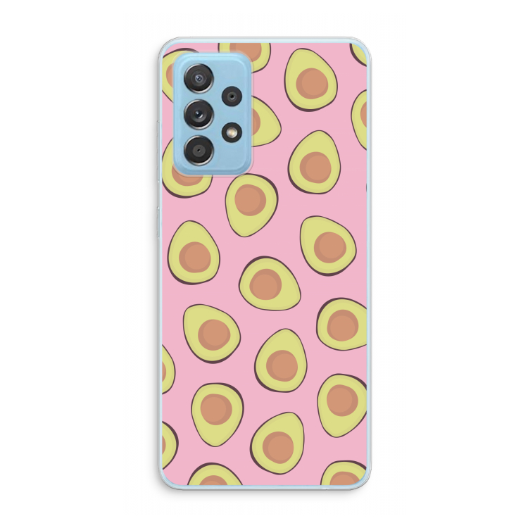 Dancing avocados: Samsung Galaxy A73 Transparant Hoesje