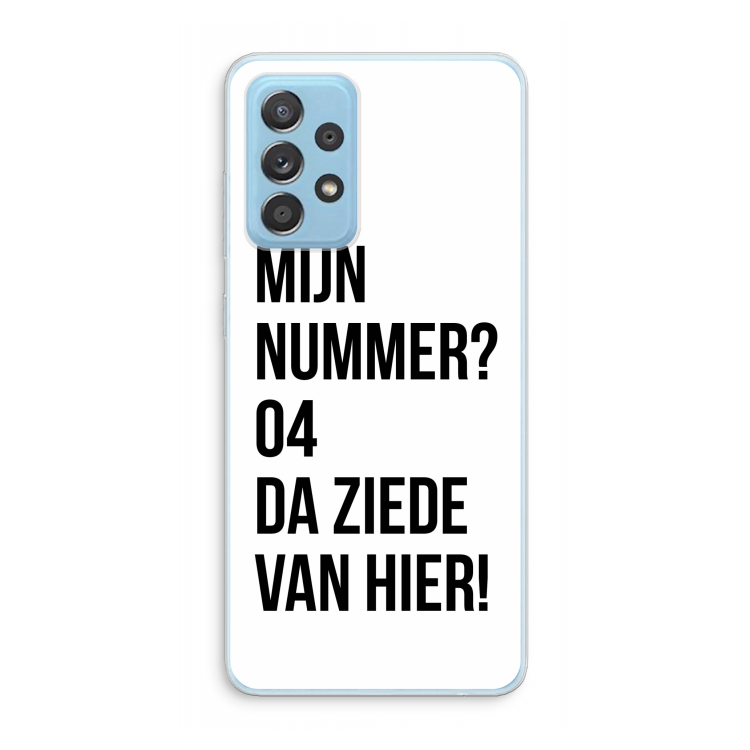 Da ziede van hier: Samsung Galaxy A73 Transparant Hoesje