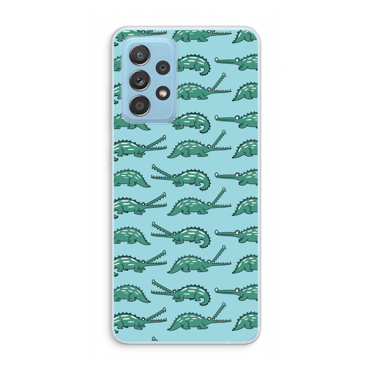 Kroko: Samsung Galaxy A73 Transparant Hoesje