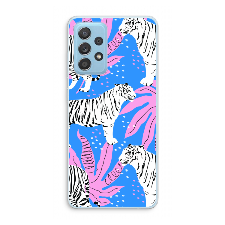 Tijger: Samsung Galaxy A73 Transparant Hoesje
