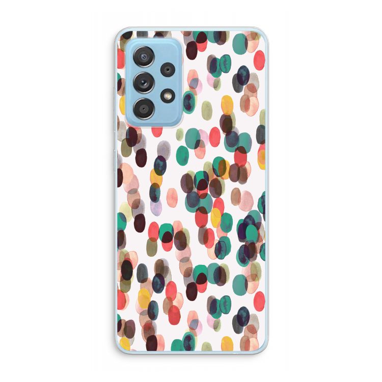 Tropical Dots: Samsung Galaxy A73 Transparant Hoesje