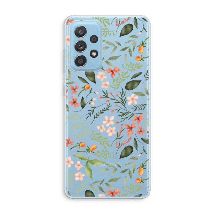 Sweet little flowers: Samsung Galaxy A73 Transparant Hoesje