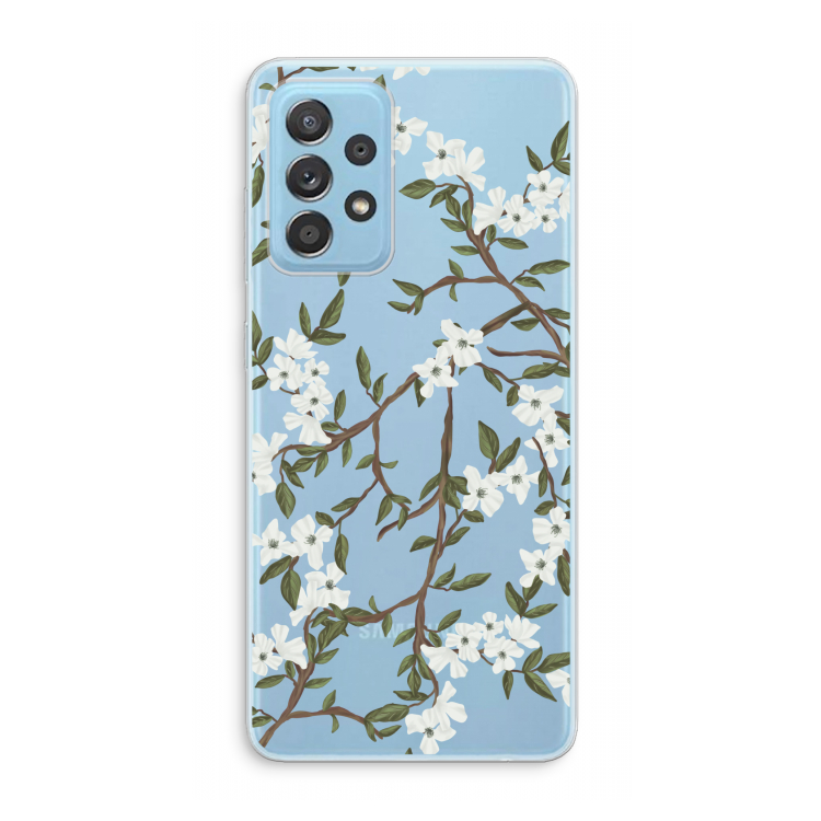 Blossoming spring: Samsung Galaxy A73 Transparant Hoesje
