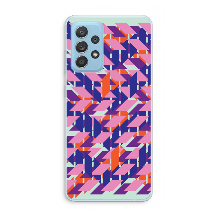Skew Blush 3: Samsung Galaxy A73 Transparant Hoesje