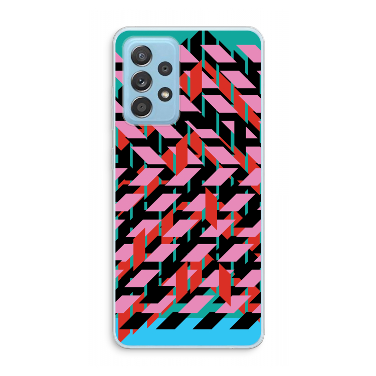 Skew Blush 2: Samsung Galaxy A73 Transparant Hoesje