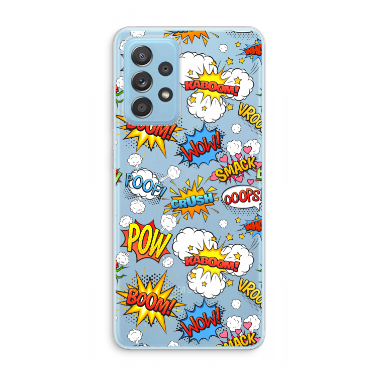Pow Smack: Samsung Galaxy A73 Transparant Hoesje