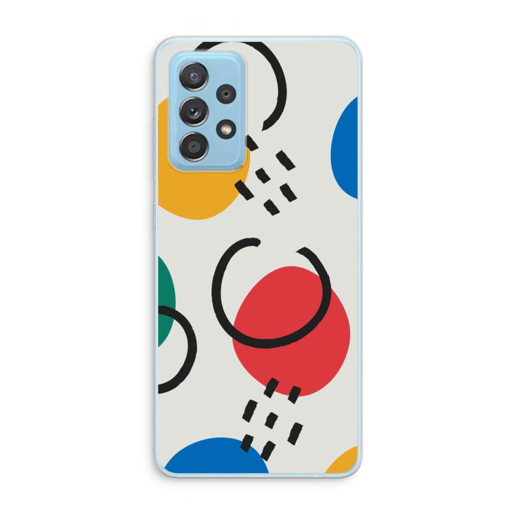 Illustratieve pop 3: Samsung Galaxy A73 Transparant Hoesje