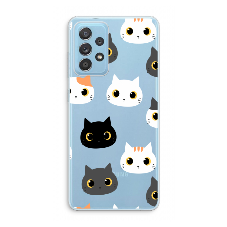 Katten: Samsung Galaxy A73 Transparant Hoesje