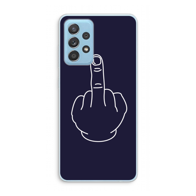 F**k U: Samsung Galaxy A73 Transparant Hoesje