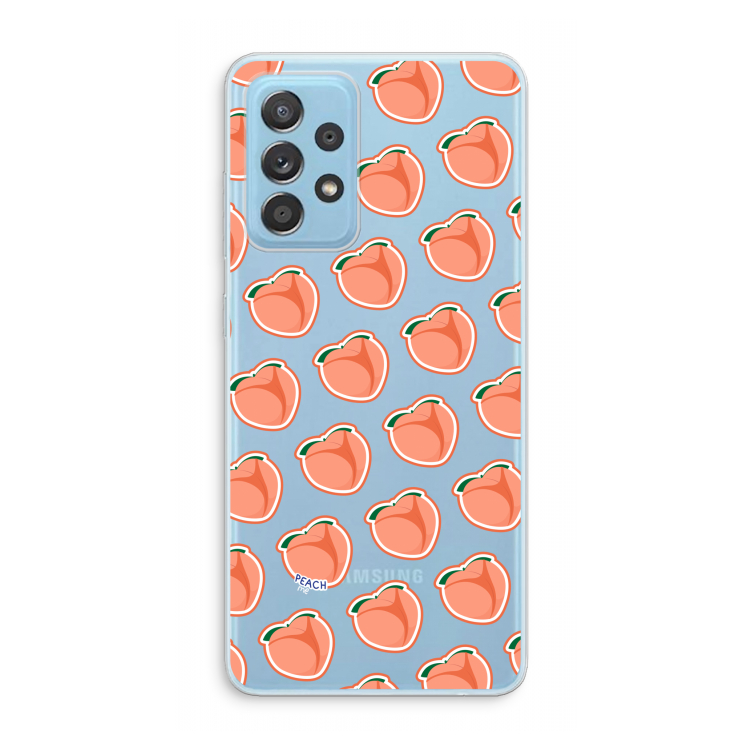 Just peachy: Samsung Galaxy A73 Transparant Hoesje