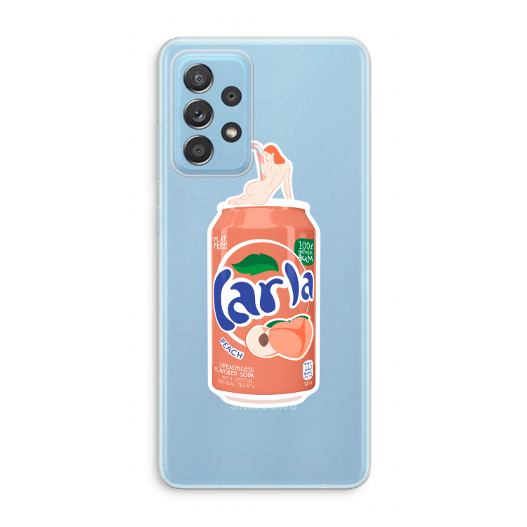 S(peach)less: Samsung Galaxy A73 Transparant Hoesje
