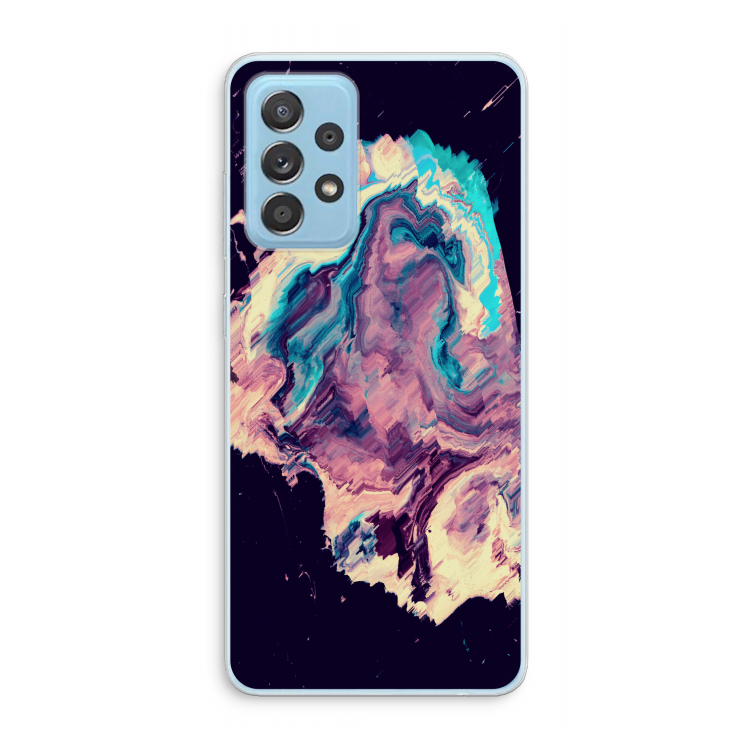 Cosmic Silence: Samsung Galaxy A73 Transparant Hoesje