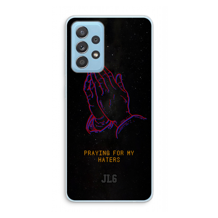 Praying For My Haters: Samsung Galaxy A73 Transparant Hoesje