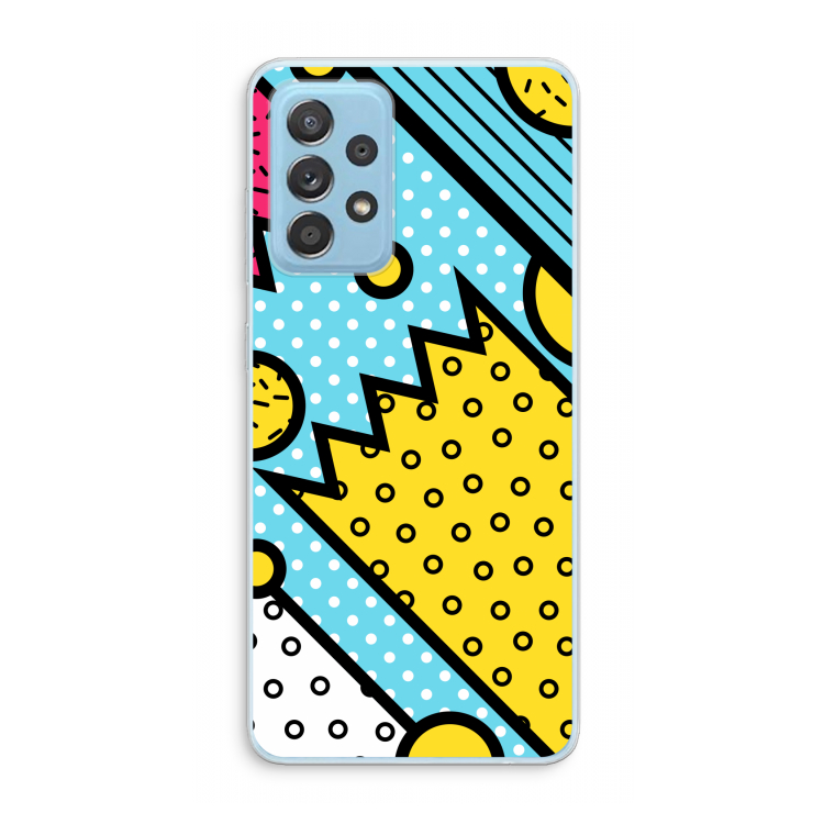 Pop Art #1: Samsung Galaxy A73 Transparant Hoesje