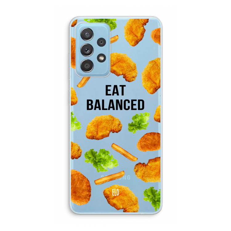 Eat Balanced: Samsung Galaxy A73 Transparant Hoesje