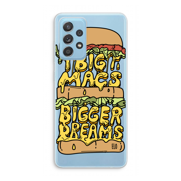 Big Macs Bigger Dreams: Samsung Galaxy A73 Transparant Hoesje