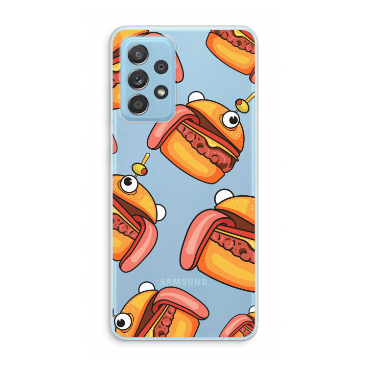 Hamburger: Samsung Galaxy A73 Transparant Hoesje