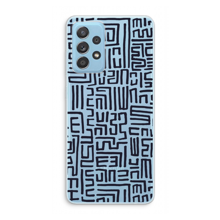 Moroccan Print: Samsung Galaxy A73 Transparant Hoesje