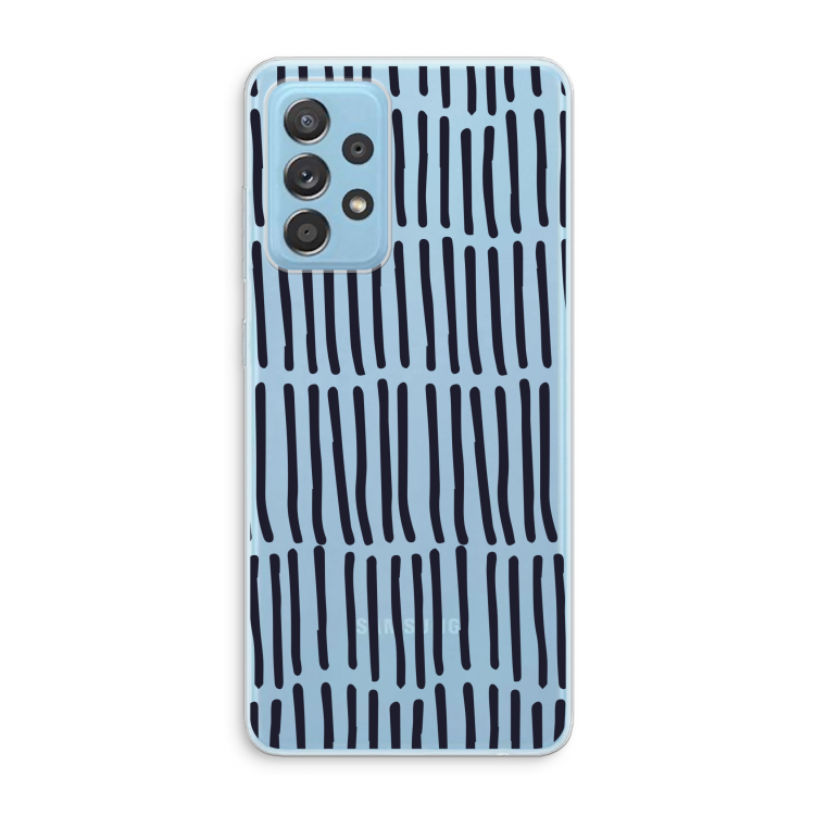 Moroccan stripes: Samsung Galaxy A73 Transparant Hoesje