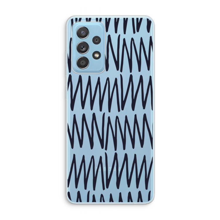 Marrakech Zigzag: Samsung Galaxy A73 Transparant Hoesje