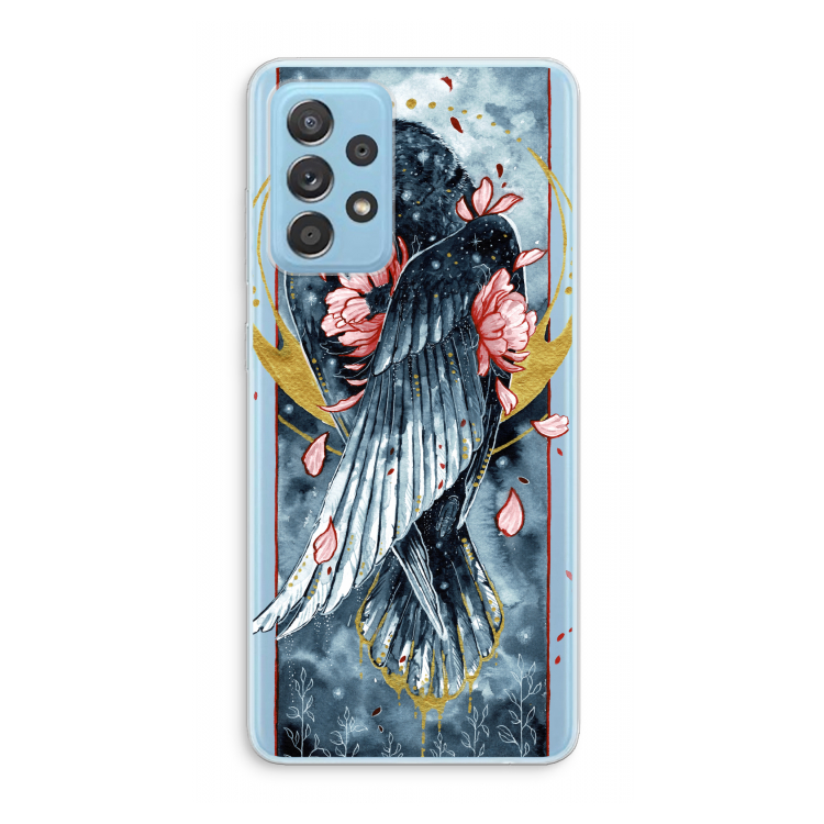 Golden Raven: Samsung Galaxy A73 Transparant Hoesje