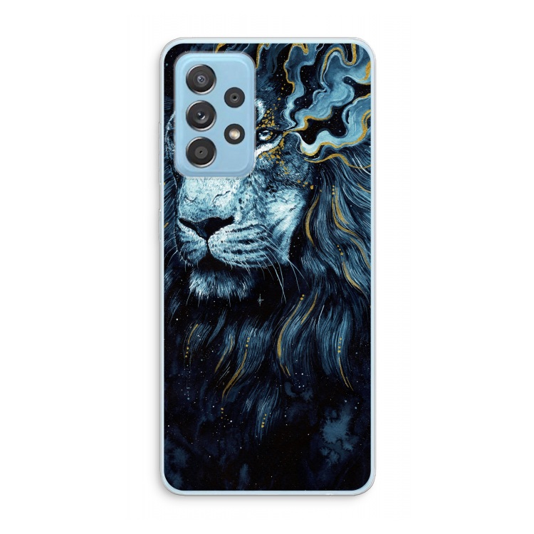 Darkness Lion: Samsung Galaxy A73 Transparant Hoesje