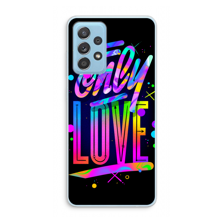 Only Love: Samsung Galaxy A73 Transparant Hoesje