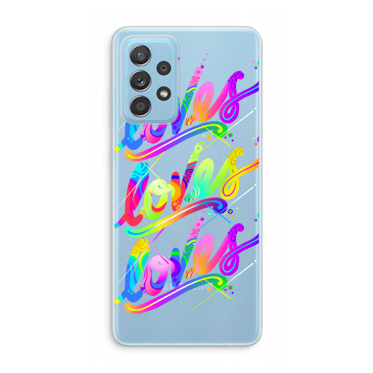 Loves: Samsung Galaxy A73 Transparant Hoesje