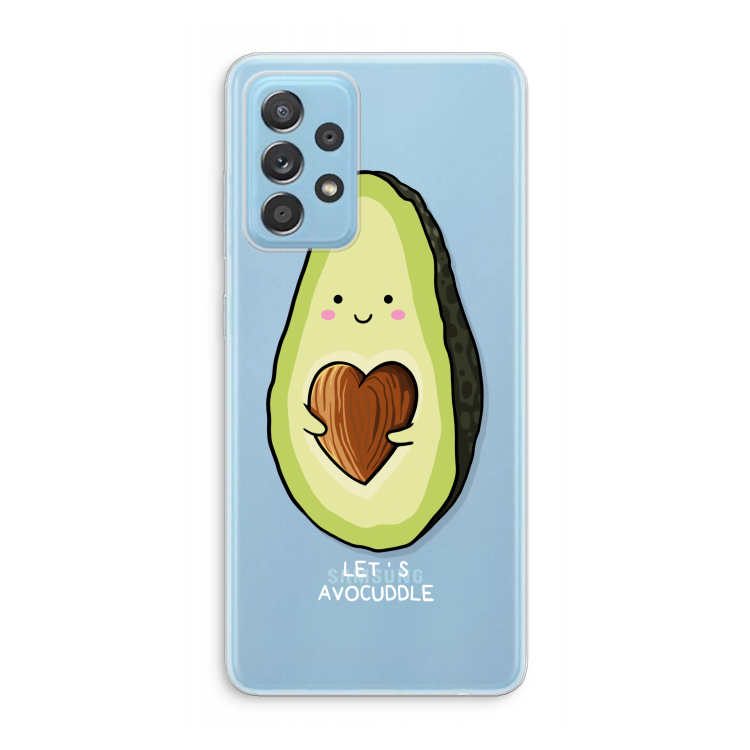 Avocuddle: Samsung Galaxy A73 Transparant Hoesje