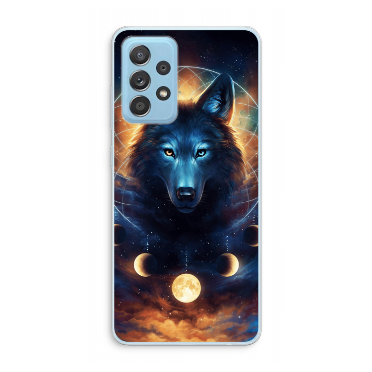 Wolf Dreamcatcher: Samsung Galaxy A73 Transparant Hoesje