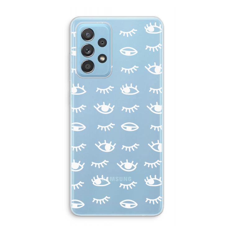 Eye pattern #3: Samsung Galaxy A73 Transparant Hoesje