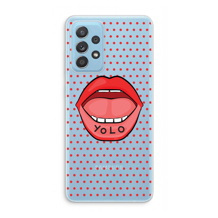 Yolo Denise: Samsung Galaxy A73 Transparant Hoesje