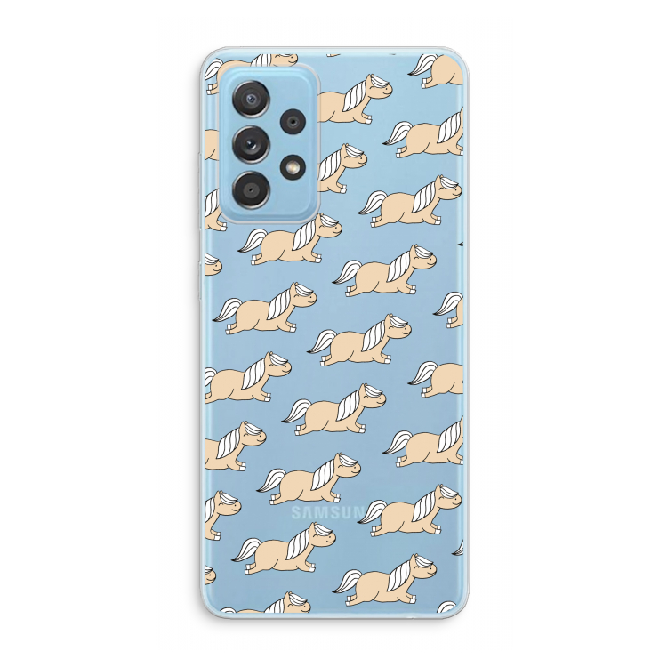 Ponys: Samsung Galaxy A73 Transparant Hoesje