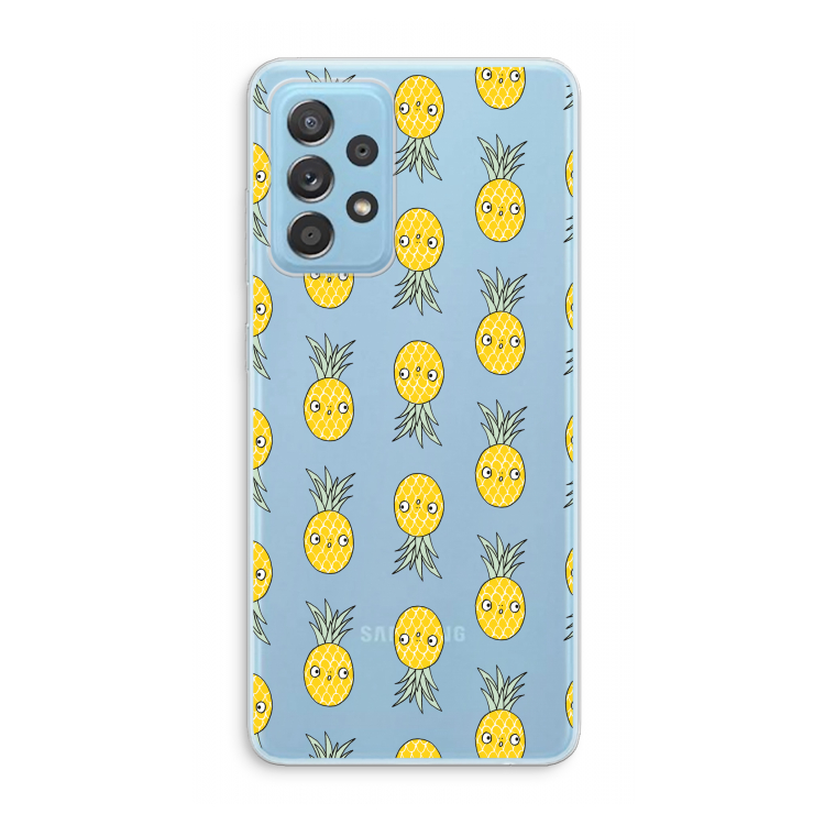 Ananas: Samsung Galaxy A73 Transparant Hoesje